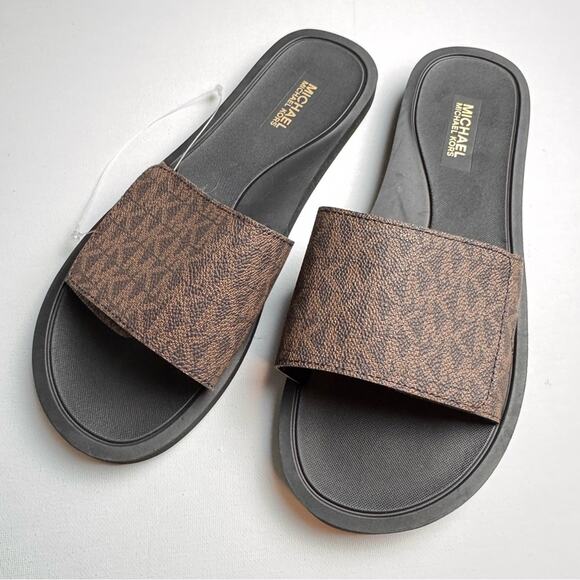 MICHAEL Michael Kors Shoes - Michael Kors Women’s Secure Strap Slide Sandal Sz 7